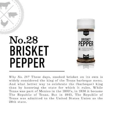Lillie's Q Brisket Pepper BBQ Rub for Texas BBQ Flavor