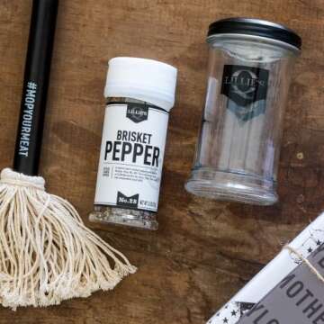 Lillie's Q Brisket Pepper BBQ Rub for Texas BBQ Flavor