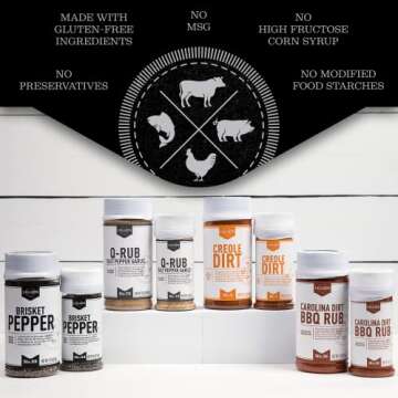 Lillie's Q Brisket Pepper BBQ Rub for Texas BBQ Flavor