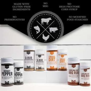 Lillie's Q Brisket Pepper BBQ Rub for Texas BBQ Flavor