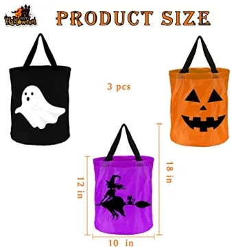 Halloween LED Light Candy Bags for Kids Trick or Treat