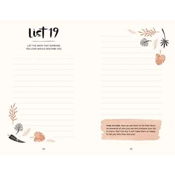 52 Lists for Happiness: Weekly Journaling Inspiration for Positivity, Balance, and Joy (A Guided Self -Love Journal with Prompts, Photos, and Illustrations)