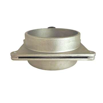 2-1/2 Inch OD Self Cleaning No Clog Aluminum Blast Gate Cut Off Valve for Dust Collection System 114...