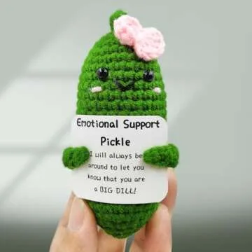 SIMXEHAY Emotional Encouraging Support Pickle Plush Toy
