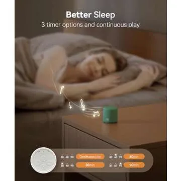 Dreamegg Travel White Noise Machine - Portable Sound Machine for Baby Adults, Travel Sound Machine for Sleep, 16 Nature Sound, Timer, White Noise Machine for Sleeping Gift, Pine