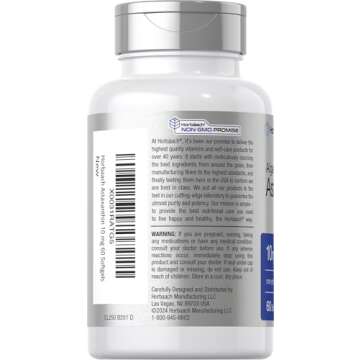 Horbäach Astaxanthin 10mg Softgels | Non-GMO Supplement