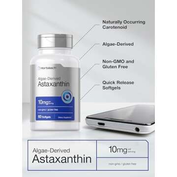 Horbäach Astaxanthin 10mg Softgels | Non-GMO Supplement