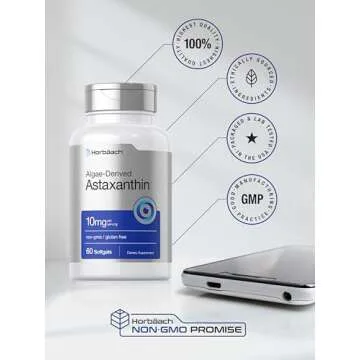 Horbäach Astaxanthin 10mg Softgels | Non-GMO Supplement