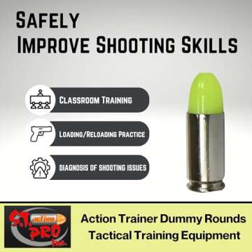 ST Action Pro - 9mm Yellow Action Trainer Dummy Round - 5 Rounds (Original Version)