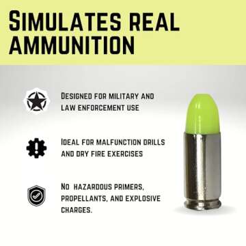 ST Action Pro 9mm Yellow Dummy Rounds - 5 Count