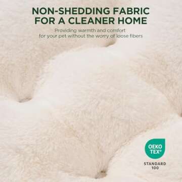 Soft Plush Cat Bed with Anti-Slip Bottom