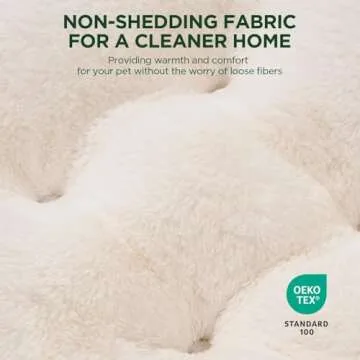 Soft Plush Cat Bed with Anti-Slip Bottom