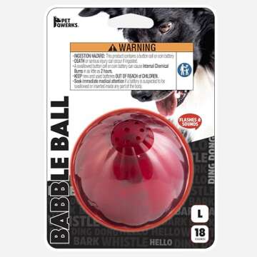 Purchase the Blinky Babble Ball Interactive Dog Toy