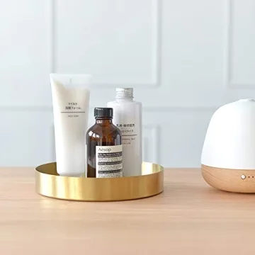 IVAILEX Gold Decorative Serving Tray for Home Decor