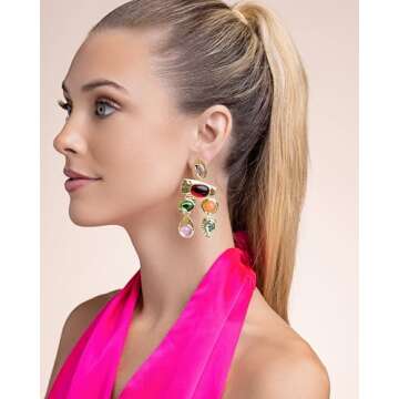 Dangle Earrings for Women Trendy by SNGIA, Boho Jewelry for Women, Dangling Earrings for Women, Big ...