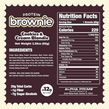 Prime Bites Protein Brownie: High Protein, Low Sugar Collagen Treat