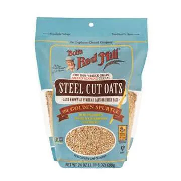 Bob's Red Mill Steel Cut Oats, 24oz (Pack of 4) - Non GMO, Whole Grain, Vegan, Kosher