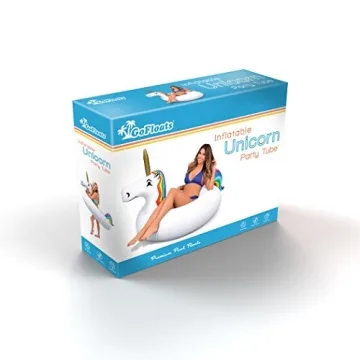 GoFloats Unicorn Pool Float Party Tube - Inflatable Rafts, Adults & Kids