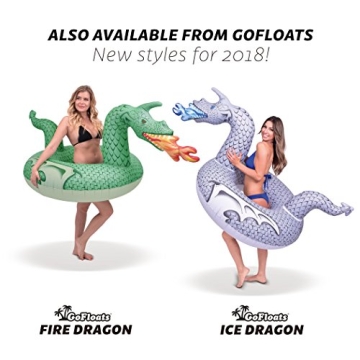 GoFloats Unicorn Pool Float Party Tube - Inflatable Rafts, Adults & Kids