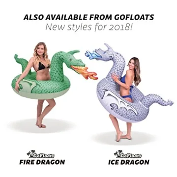 GoFloats Unicorn Pool Float Party Tube - Inflatable Rafts, Adults & Kids