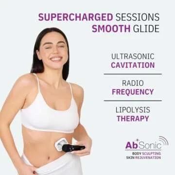 Absonic Conductive Gel - Cavitation Gel, Ultrasonic Gel, Body Sculpting, Radiofrequency, Cavitation Massagers & Abs Stimulators - Paraben-Free, 8.5 oz, 2-Pack
