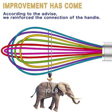 OYV Silicone Whisk Set of 3 for Nonstick Cookware