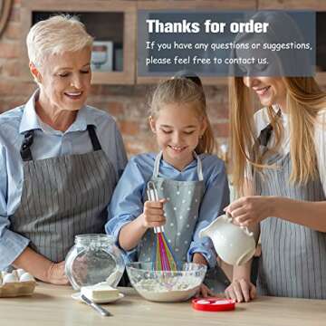 OYV Silicone Whisk Set of 3 for Nonstick Cookware