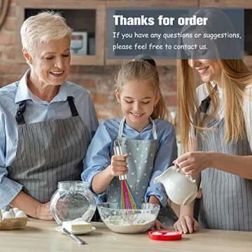 OYV Silicone Whisk Set of 3 for Nonstick Cookware