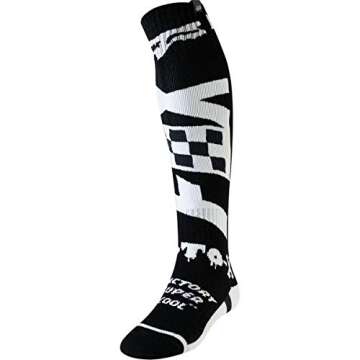 Fox Racing Fri Thin - Czar Men's Off-Road Motorcycle Socks - Black/White/Medium