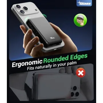 Compact 10000mAh MagSafe Wireless Charger for iPhone