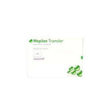 Mepilex Soft Silicone Exudate Transfer Dressing 6"x8"