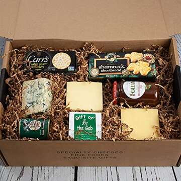 igourmet A Little Bit of Ireland in Gift Box (3.1 pound) - The Flavors And Cuisine Of Ireland - Taste Of Ireland's Finest Cheeses, Tea, Jam, Crackers, and Coffee.