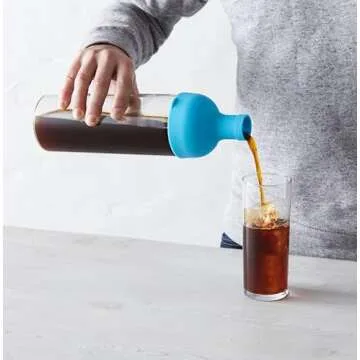 blue bottle coffee cold brew bottle blue