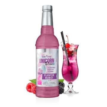Jordan's Skinny Syrups Sugar Free Unicorn Syrup | Gluten Free | Keto | Kosher | Made in the USA