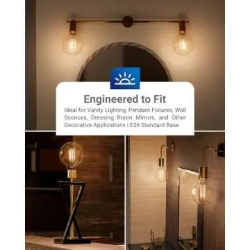 Sunco G25 Dimmable Globe Light Bulbs - Energy Efficient & Stylish