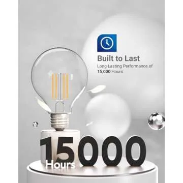 Sunco G25 Dimmable Globe Light Bulbs - Energy Efficient & Stylish