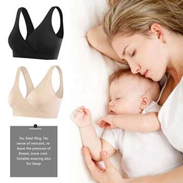 Comfortable Nursing Bra for Maternity and Sleep