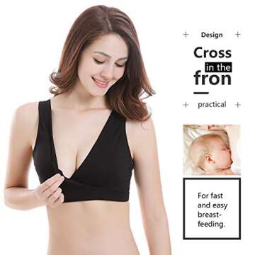 Comfortable Nursing Bra for Maternity and Sleep