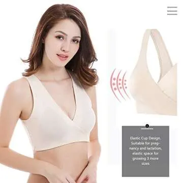 Comfortable Nursing Bra for Maternity and Sleep