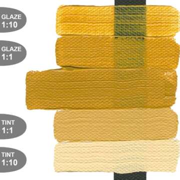 Heavy Body Acrylics GOLDEN Yellow Oxide 2 fl. oz. Tube