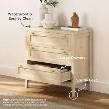 EYYTHUNG 3 Drawer Dresser Set for Modern Homes