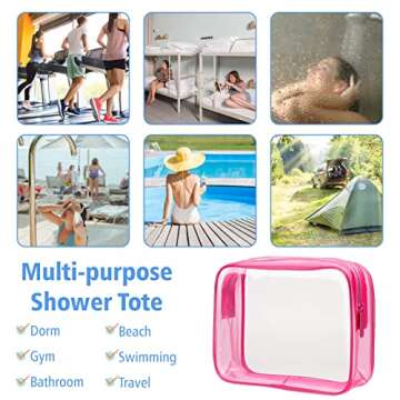 PACKISM Clear Makeup Bags - TSA Approved Travel Toiletry Set