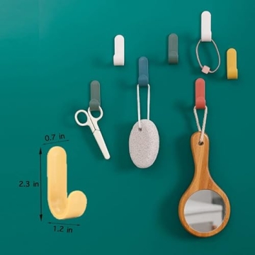 12 Pack Adhesive Decorative Wall Hooks for Home