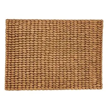 Saro Lifestyle Gold Woven Placemat Set 15 Inch Round