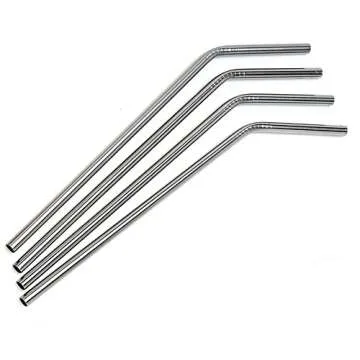 Monond PDTXCLS Heavy Base Highball Glasses 17 Ounce with S/S Straws, Clear Tall Barware Drinking Glasses for Water, Juice, Beer, Whiskey, and Cocktails - Set of 4