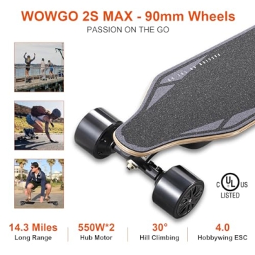 WOWGO Electric Skateboard - Fast, Versatile E-Longboard