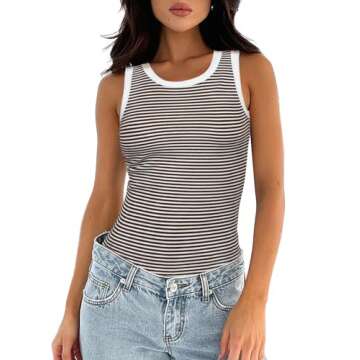 Stylish Darong Womens Sleeveless Tank Top for Summer