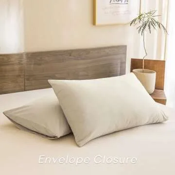 CozyTide Wheat Comforter Set for Queen Bed(90x90 Inch), 3 Pieces Solid Cotton Bedding Comforters & Sets, Soft Lightweight Fluffy Queen Bedding Set for All Season