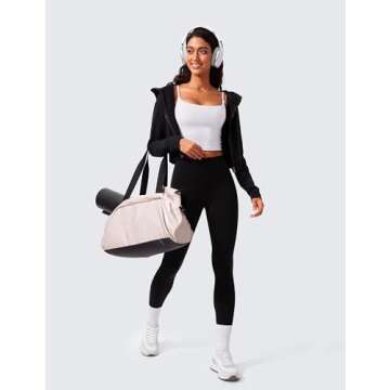 CRZ YOGA Butterlift Scoop Neck Sports Bra - White X-Small