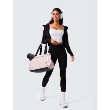 CRZ YOGA Butterlift Scoop Neck Sports Bra - White X-Small